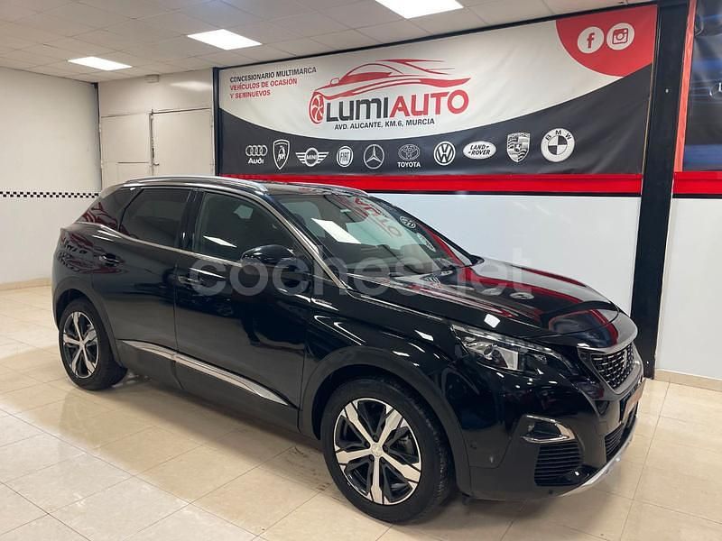 Usado Peugeot 3008 GT-line 130 CV (95 kW) 2019 Negro SUV
