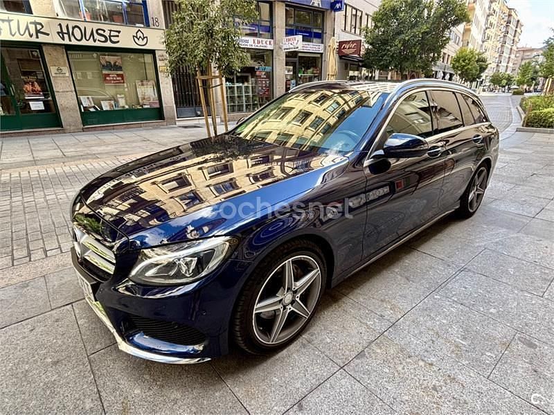 Usado Mercedes C220 Exclusive 170 CV (125 kW) 2016 Azul Familiar