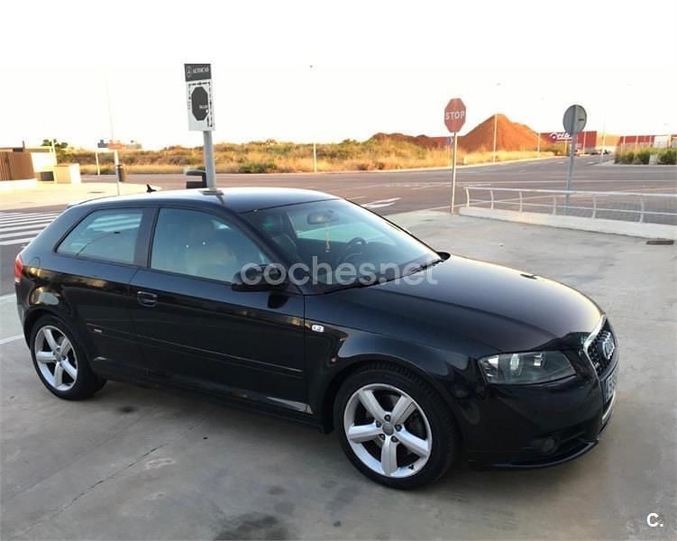 Usado Audi A3 Ambition 200 CV (147 kW) 2007 Negro Utilitario