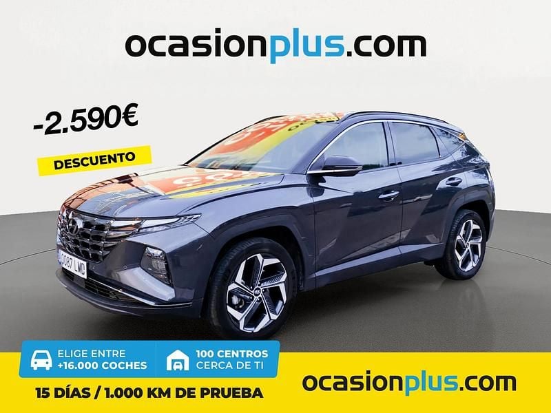 Gris / plata Usado 2021 Hyundai Tucson SUV | 28.490 € (Precio justo) - Imagen 1/4