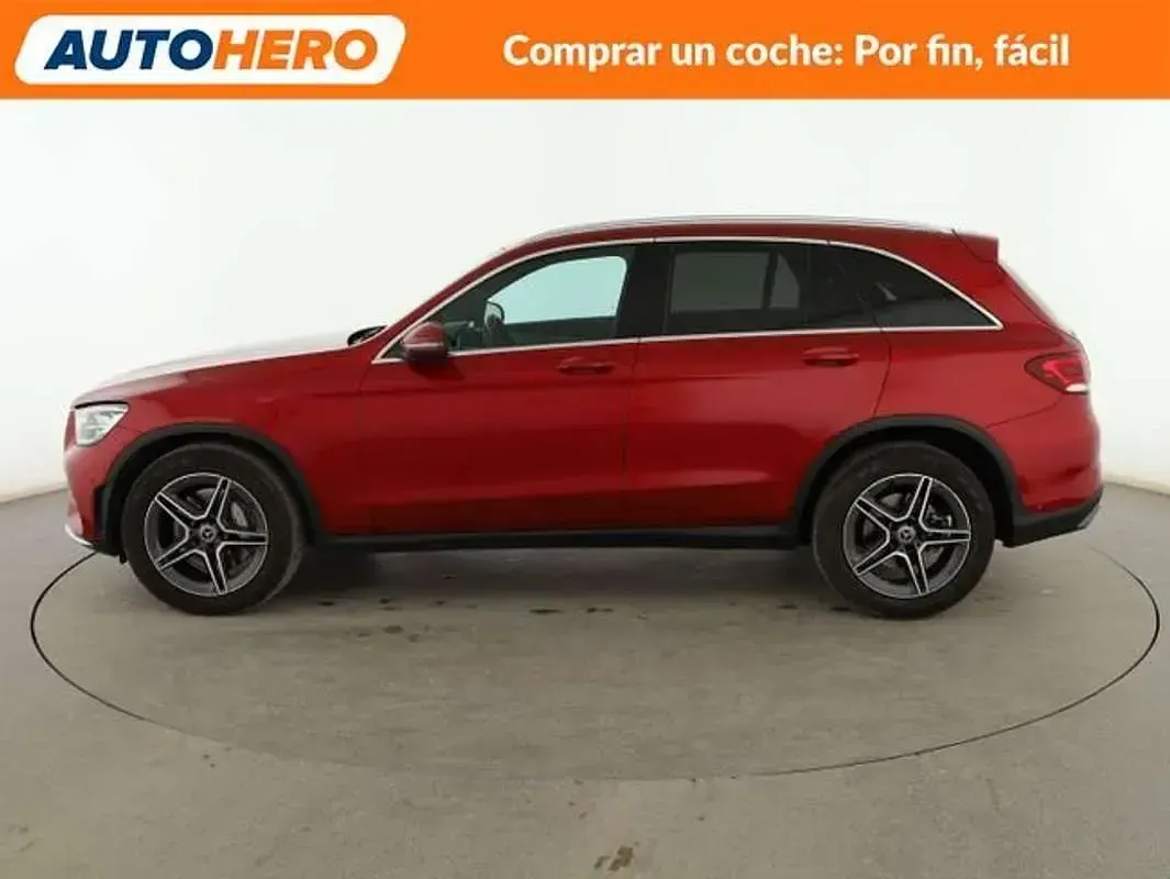 Usado Mercedes GLC220 AMG line 194 CV (142 kW) 2019 Rojo SUV