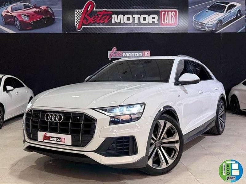 Usado Audi Q8 S-Line 286 CV (210 kW) 2019 Blanco SUV