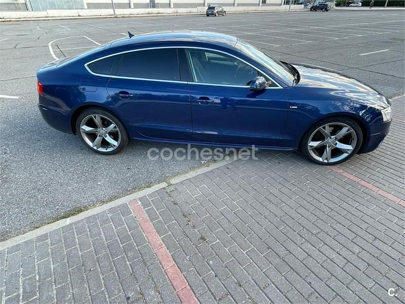 Usado Audi A5 Sportback S-Line 190 CV (139 kW) 2016 Azul Utilitario