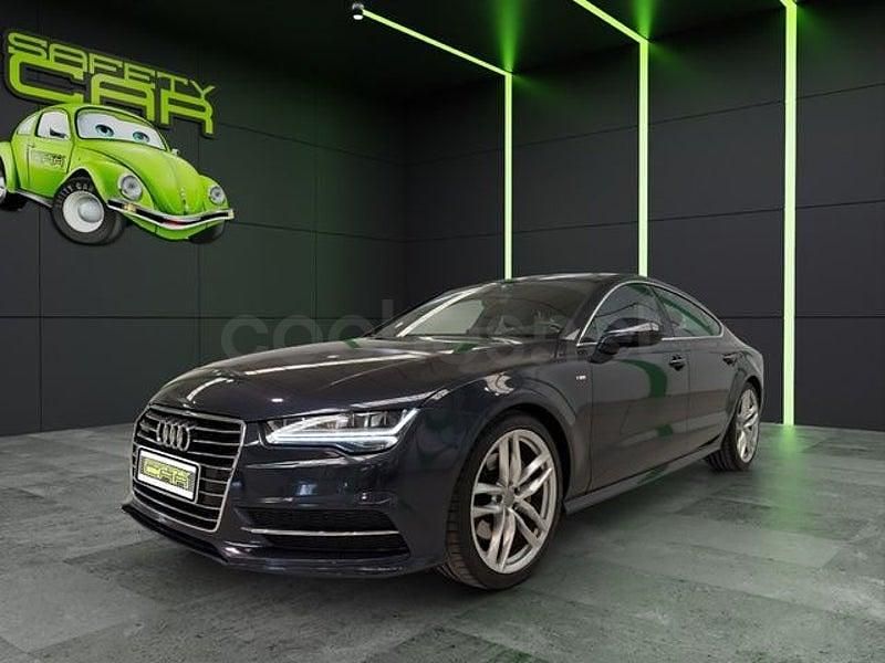 Usado Audi A7 Sportback S-Line 272 CV (200 kW) 2017 Azul Utilitario