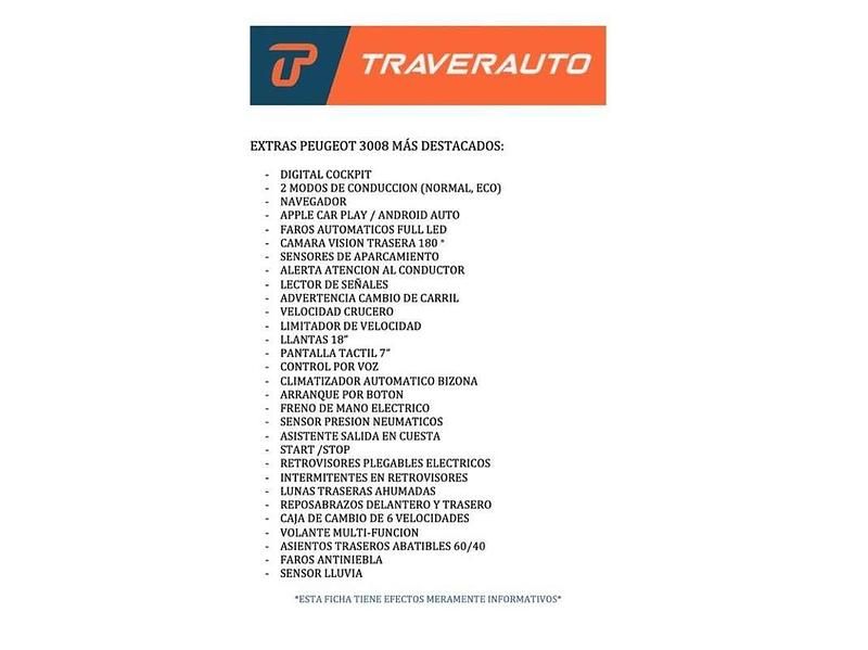 Usado Peugeot 3008 Allure 130 CV (95 kW) 2024 Azul SUV