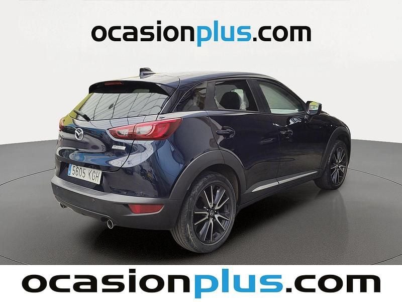 Käytetty Mazda CX-3 Luxury 120 HP (88 kW) 2017 Sininen Katumaasturi