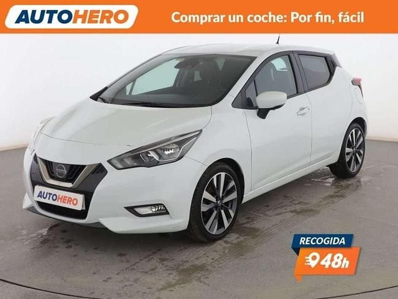 Blanco Usado 2017 Nissan Micra Tekna Berlina | 9332 € (Buen precio) - Imagen 1/3