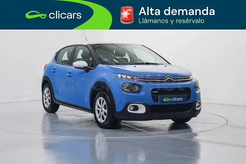 Usado Citroën C3 Feel 82 CV (60 kW) 2017 Azul Berlina