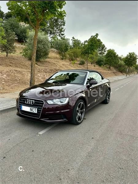 Usado Audi A3 Cabriolet Ambition 150 CV (110 kW) 2014 Granate Descapotable