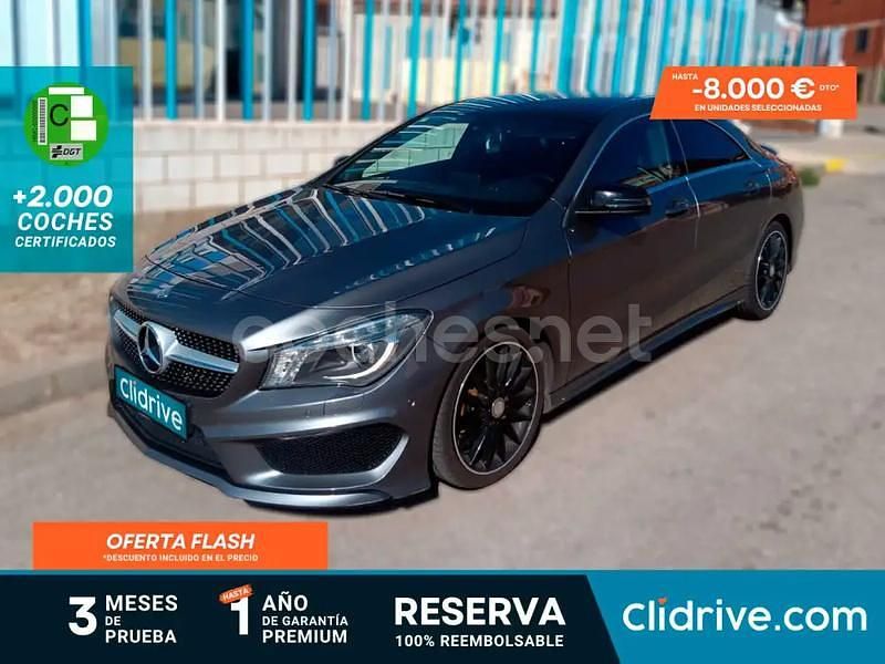 Gris / plata Usado 2015 Mercedes CLA200 AMG line Berlina | 17.290 € (Buen precio) - Imagen 1/4