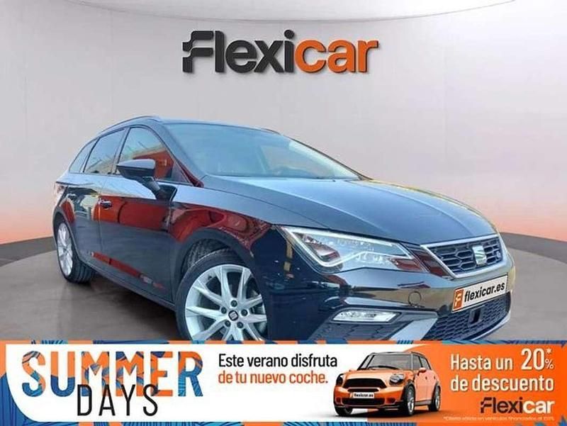 Negro Usado 2019 Seat Leon FR Familiar | 16.590 € (Precio justo) - Imagen 1/4