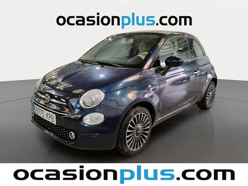 Usado Fiat 500C Lounge 69 CV (50 kW) 2018 Azul Descapotable