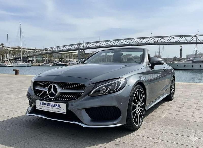 Gris Usado 2017 Mercedes C220 Descapotable | 31.900 € (Caro) - Imagen 1/4