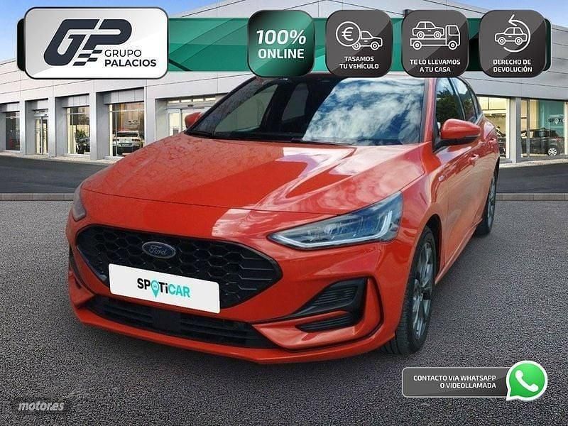 Rojo Usado 2022 Ford Focus ST-Line Berlina | 18.295 € (Precio justo) - Imagen 1/4