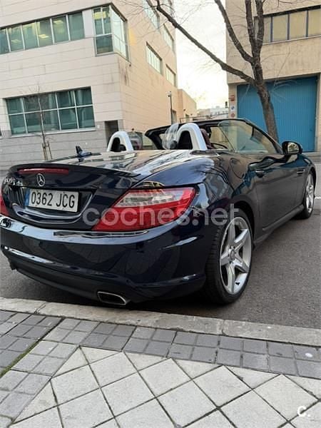 Usado Mercedes SLK350 306 CV (225 kW) 2012 Azul Descapotable