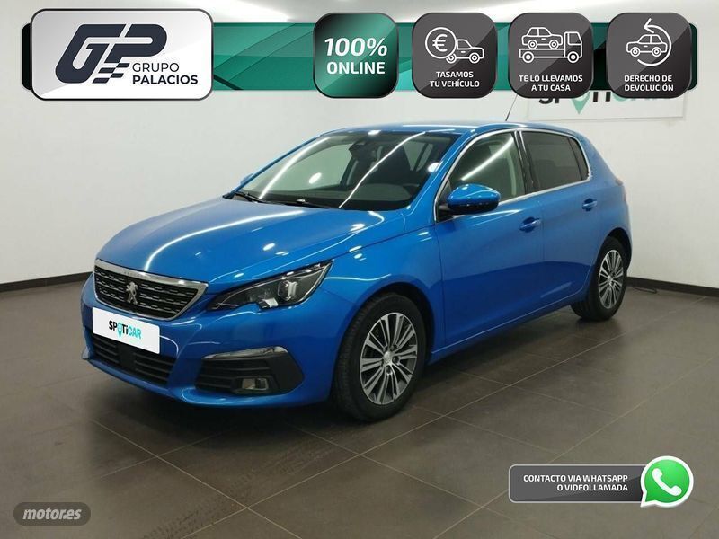 Azul Usado 2021 Peugeot 308 Allure Berlina | 17.995 € (Un poco caro) - Imagen 1/4