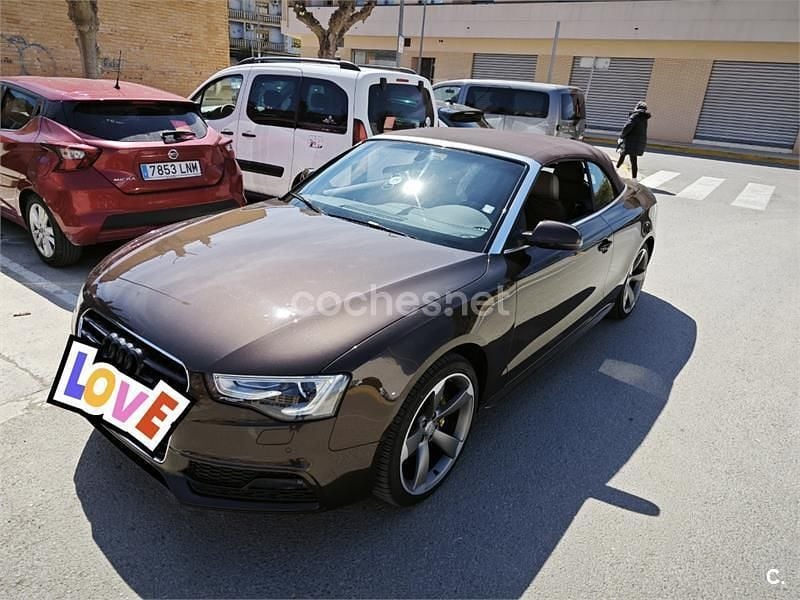 Usado Audi A5 Cabriolet S-Line 245 CV (180 kW) 2014 Marrón Descapotable