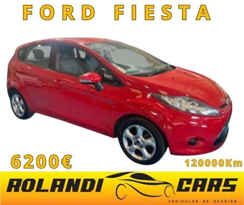 Rojo Usado 2009 Ford Fiesta Titanium Utilitario | 6200 € (Precio justo) - Imagen 1/4