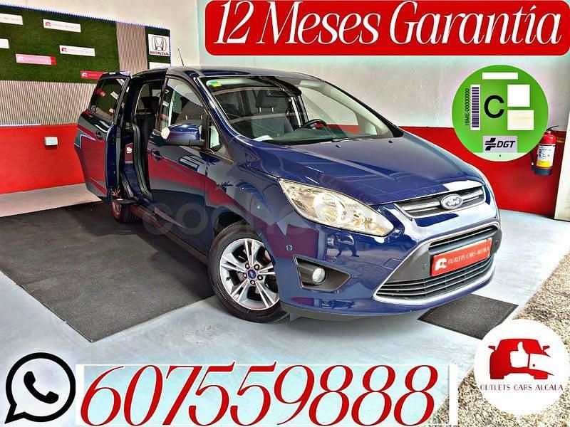 Usado Ford Grand C-Max Trend 100 CV (73 kW) 2014 Azul Monovolumen