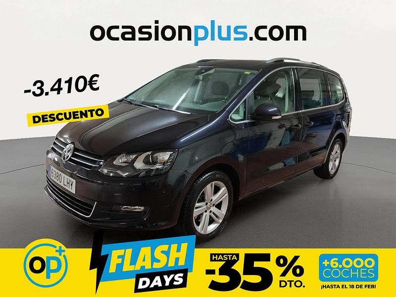Usado VW Sharan Advance 150 CV (110 kW) 2020 Negro Monovolumen