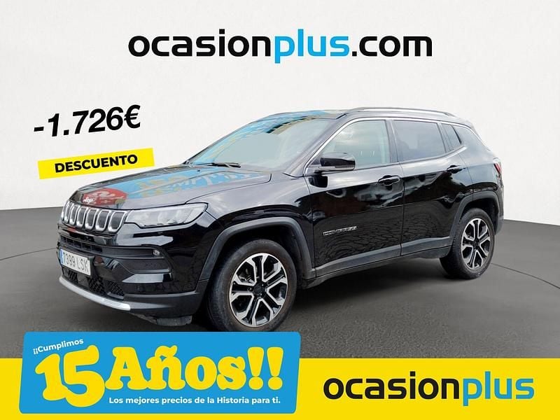 Negro Usado 2021 Jeep Compass Limited SUV | 18.590 € (Precio justo) - Imagen 1/4