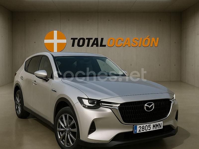 Gris / plata Usado 2023 Mazda CX-60 Exclusive-Line SUV | 39.990 € (Precio justo) - Imagen 1/4