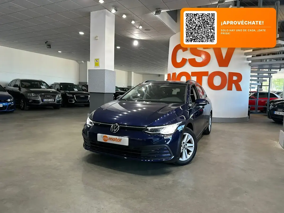 Usado VW Golf VII Life 115 CV (84 kW) 2021 Azul Utilitario
