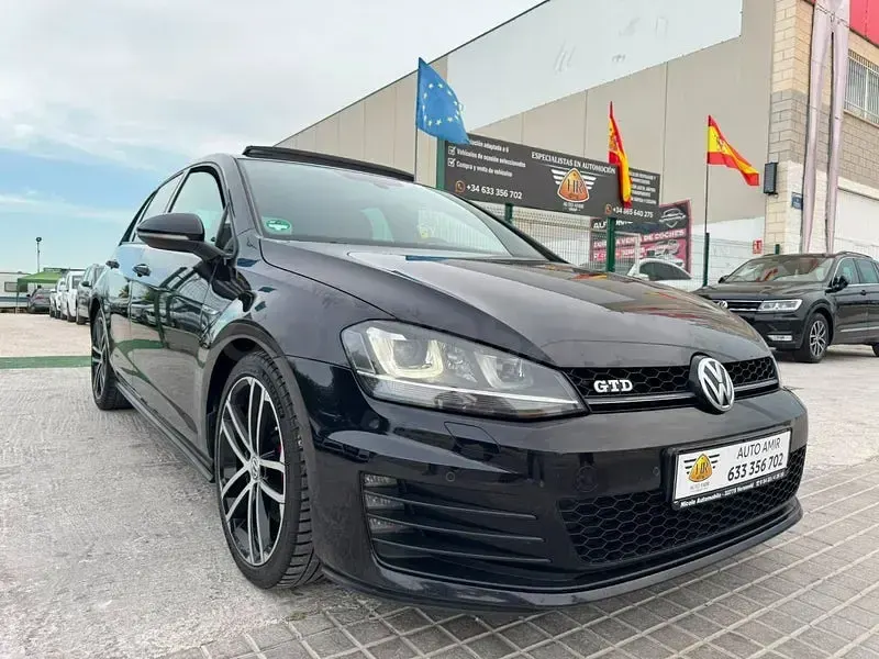 Usado VW Golf VII GTD 184 CV (135 kW) 2015 Negro Berlina