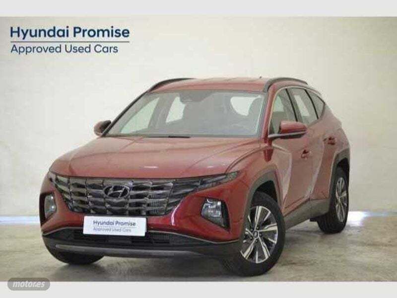 Sunset red Usado 2022 Hyundai Tucson SUV | 31.900 € (Caro) - Imagen 1/4