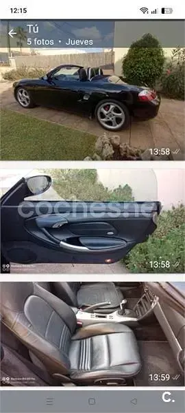 Usado Porsche Boxster S 252 CV (185 kW) 2002 Negro Descapotable