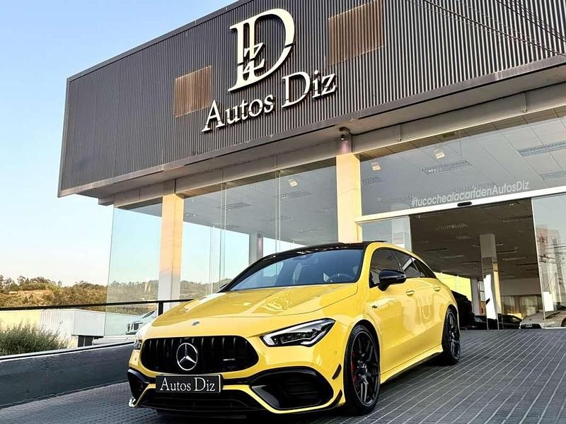 Amarillo Usado 2021 Mercedes CLA45 AMG Shooting Brake AMG Familiar | 59.999 € (Caro) - Imagen 1/4