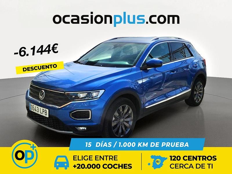 Azul Usado 2021 VW T-Roc Sportline SUV | 21.950 € (Precio justo) - Imagen 1/3