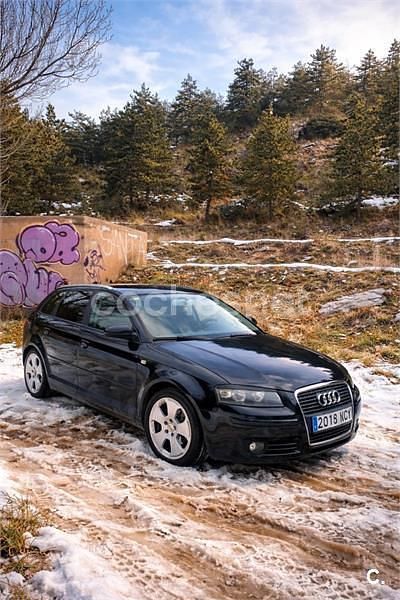 Usado Audi A3 Attraction 140 CV (102 kW) 2007 Negro Utilitario
