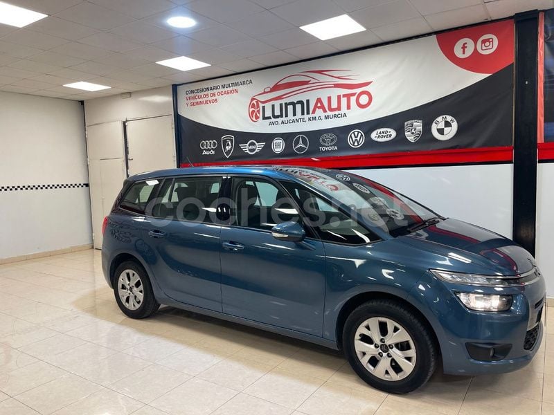 Azul Usado 2015 Citroën Grand C4 Picasso Intensive Monovolumen | 10.900 € (Precio justo) - Imagen 1/4