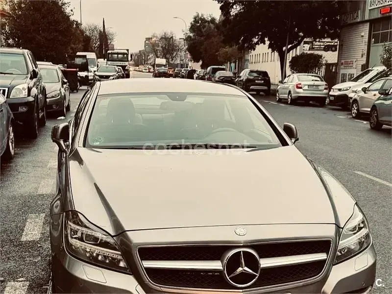 Usado Mercedes CLS350 252 CV (185 kW) 2013 Gris / plata Coupe
