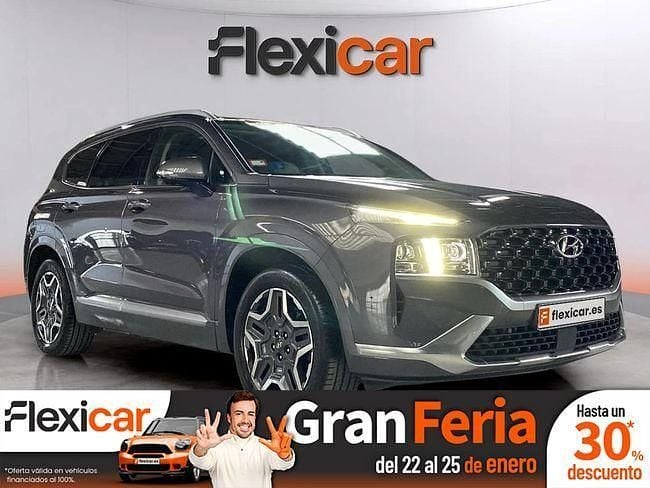 Gris Usado 2021 Hyundai Santa Fe Style SUV | 31.990 € (Precio justo) - Imagen 1/4