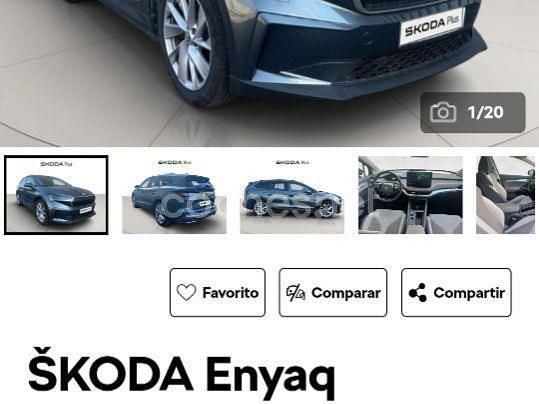 Eléctrico Usado 2021 Skoda Enyaq iV SUV | 27.500 € (Un poco caro) - Imagen 1/4