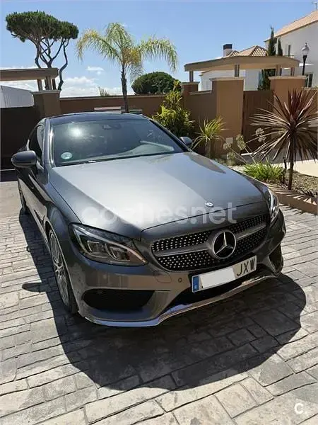 Usado Mercedes C220 AMG line 170 CV (125 kW) 2016 Gris / plata Coupe