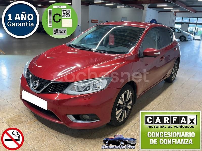 Rojo Usado 2014 Nissan Pulsar Tekna Berlina | 9990 € (Precio justo) - Imagen 1/4
