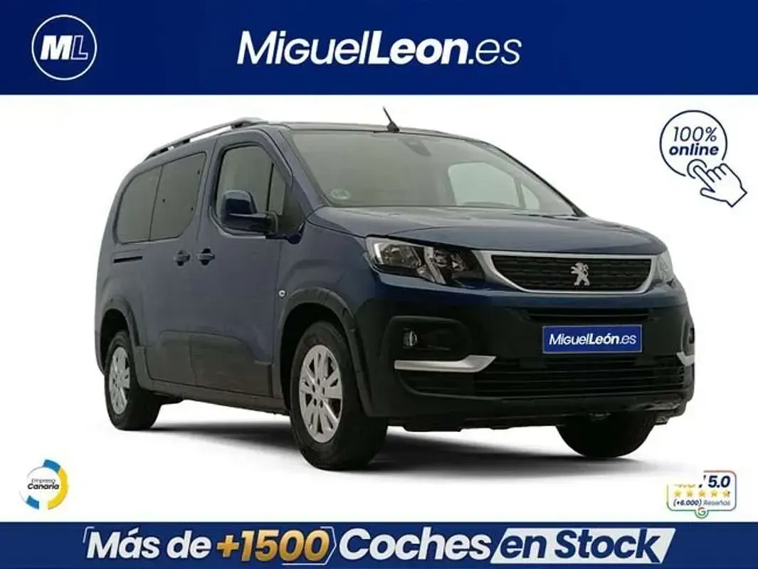 Usado Peugeot Rifter Allure 131 CV (96 kW) 2020 Azul Monovolumen