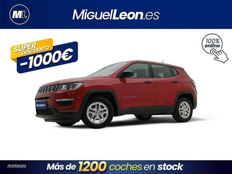 Rojo Usado 2019 Jeep Compass Sport SUV | 16.985 € (Precio justo) - Imagen 1/3