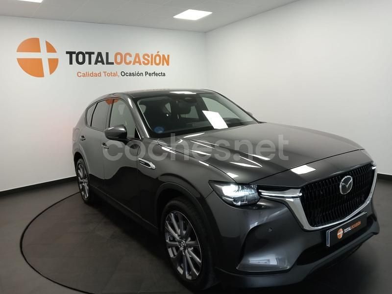 Gris / plata Usado 2023 Mazda CX-60 Exclusive-Line SUV | 38.990 € (Precio justo) - Imagen 1/4
