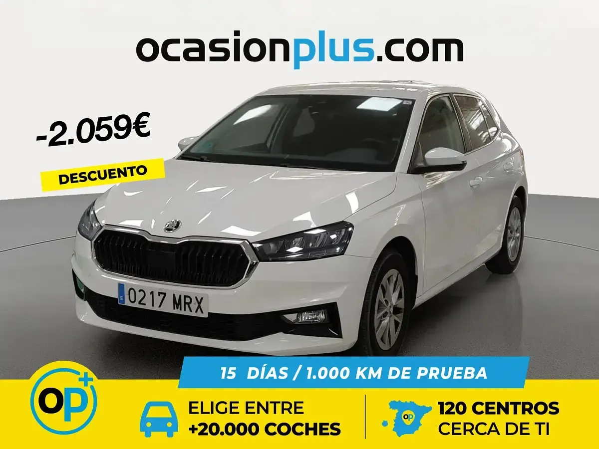 Brugt Skoda Fabia Selection 95 HK (69 kW) 2024 Hvid Sedan