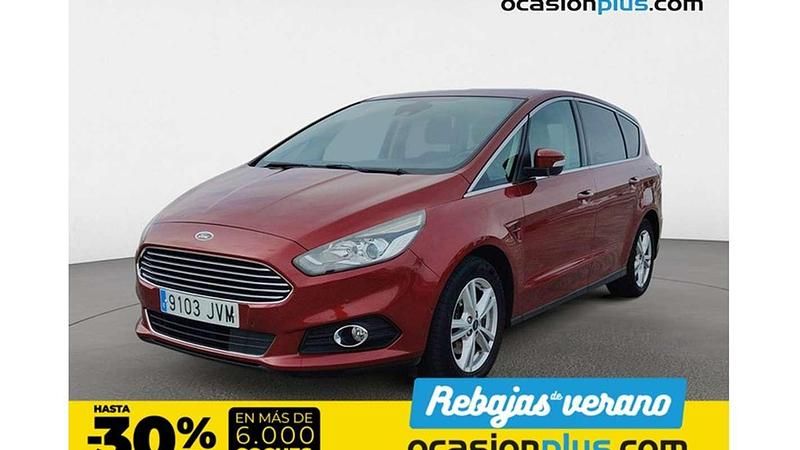 Rojo Usado 2016 Ford S-MAX Titanium Monovolumen | 16.350 € (Precio justo) - Imagen 1/4