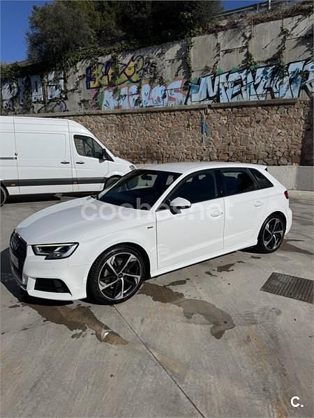 Usado Audi A3 S-Line 116 CV (85 kW) 2020 Blanco Berlina
