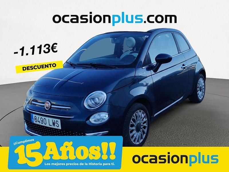 Azul Usado 2022 Fiat 500 Dolcevita Descapotable | 12.250 € (Precio justo) - Imagen 1/4