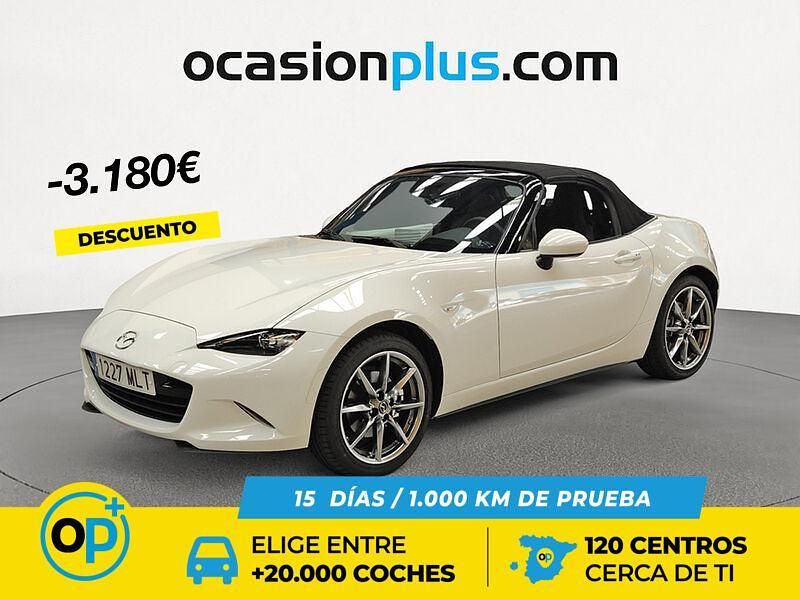 Usado Mazda MX5 Exclusive-Line 184 CV (135 kW) 2023 Blanco Descapotable
