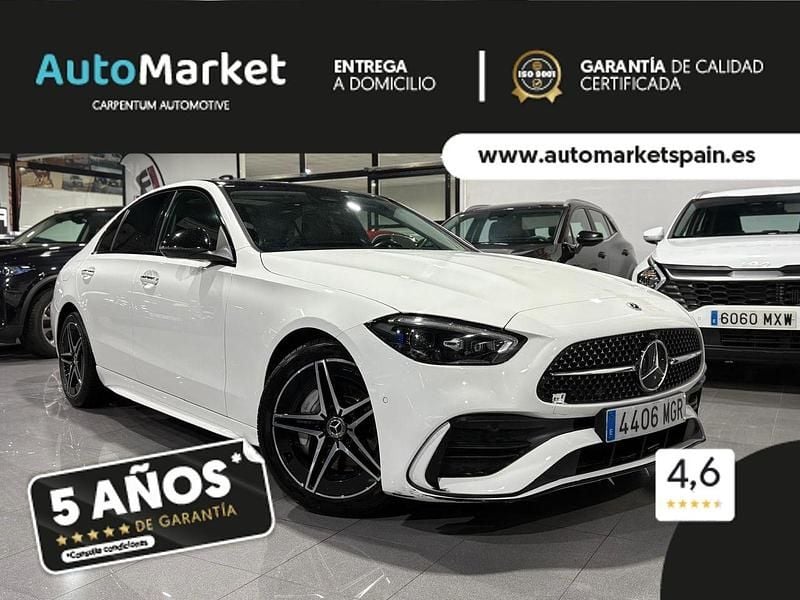 Blanco Usado 2023 Mercedes C200 AMG Line Premium Plus Berlina | 38.600 € (Precio justo) - Imagen 1/4