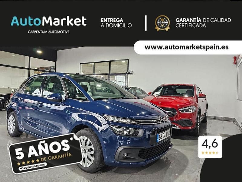 Azul Usado 2018 Citroën C4 PureTech | 9900 € (Precio justo) - Imagen 1/4