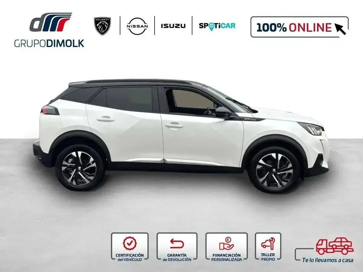 Usado Peugeot 2008 GT-line 130 CV (95 kW) 2020 Blanco SUV